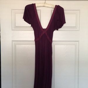 Deep purple dress